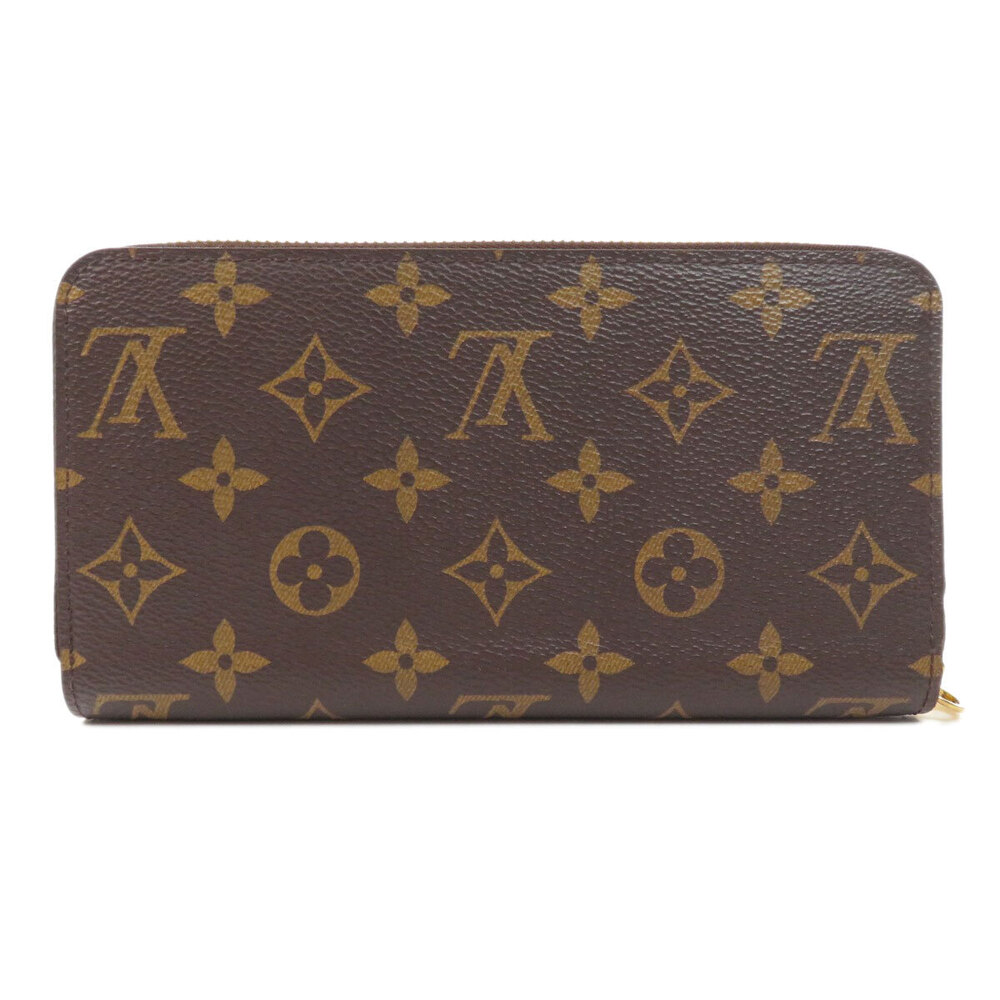 Louis Vuitton Coquelicot Monogram Canvas Wallet Long Zippy Wallet Red
